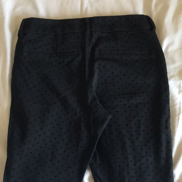 Old Navy Pixie Pants Black Velvet Polka Dots - Picture 8 of 8